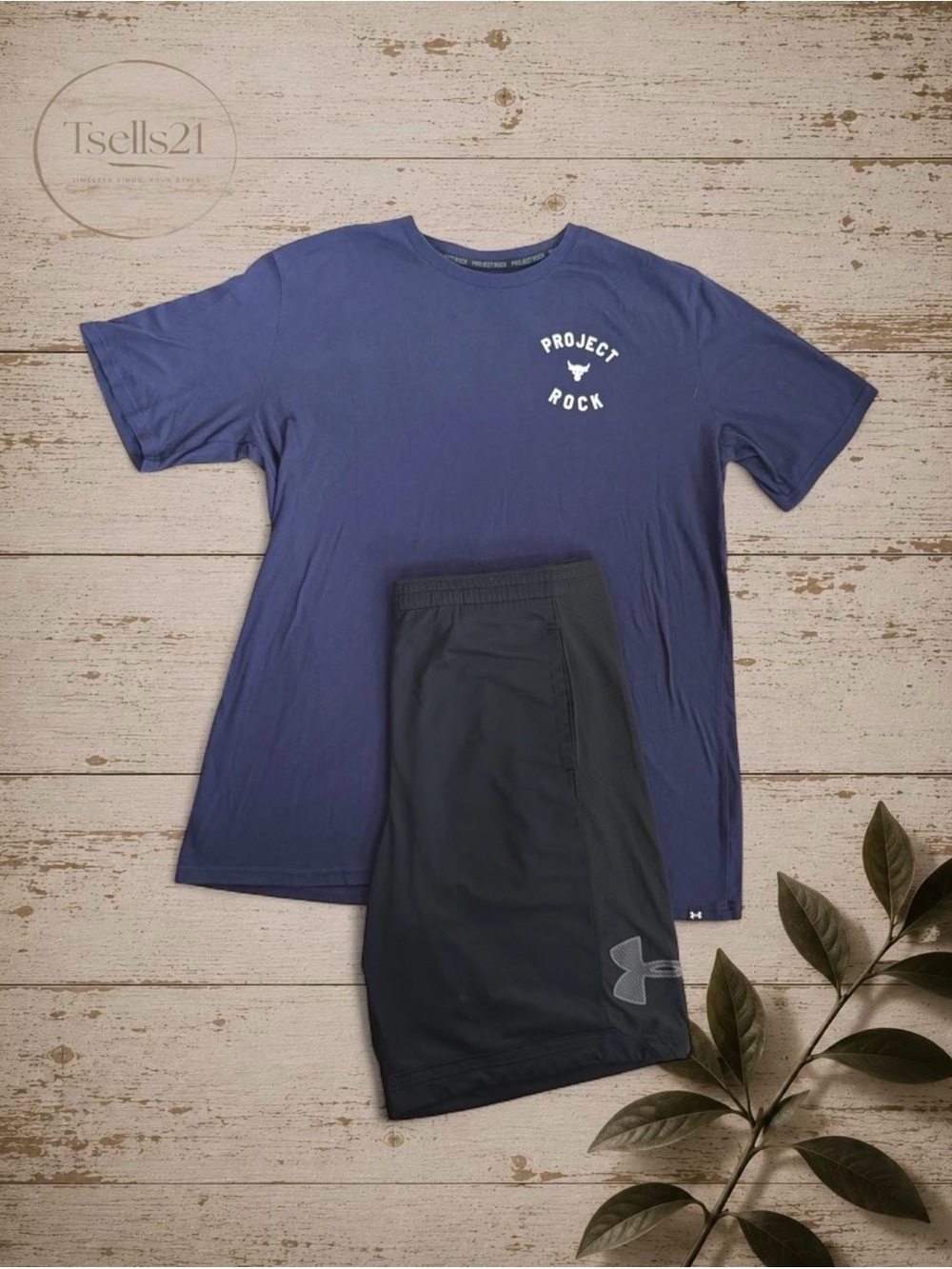 Under Armour Men’s Project Rock Activewear Bundle - 2XL (Navy & Black)